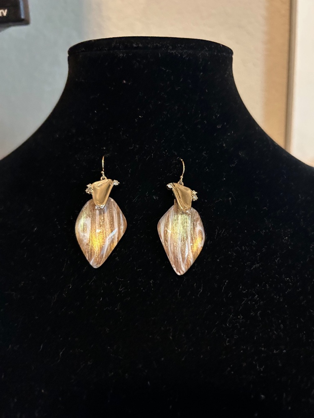Alexis Bittar Bamboo Lucite Earrings